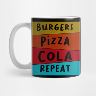 Burger Pizza Cola Mug